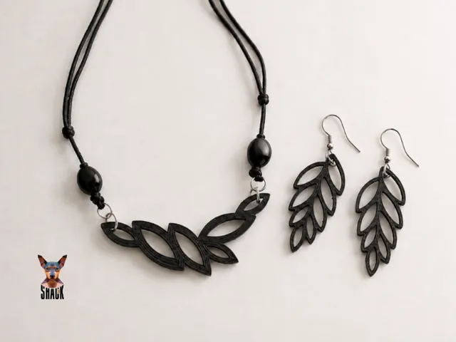 Leafline – Necklace & Earrings