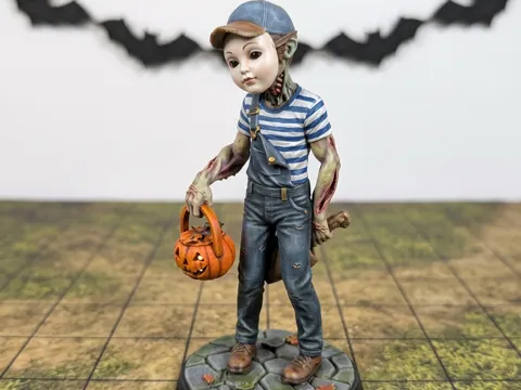 Soporte: Halloween Zombie in a Boy costume — referencia de MakerWorld