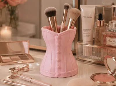 Corset Makeup Brush Holder / Organizer 