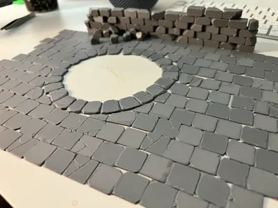 Circular Modular Models modular floor tile circular by byH - MakerWorld