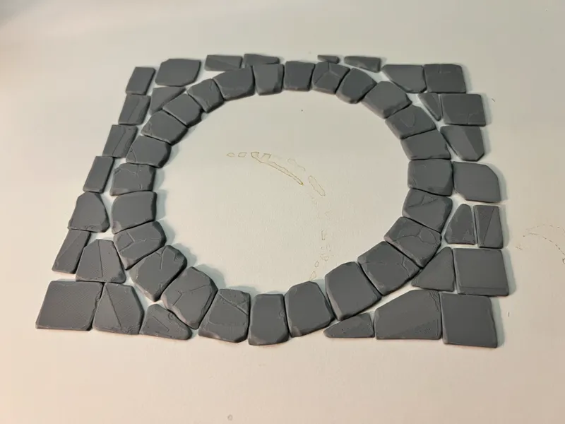 modular floor tile circular