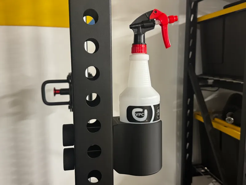 Cleaning Spray Bottle Holder - Gym 3x3 Squat Rack