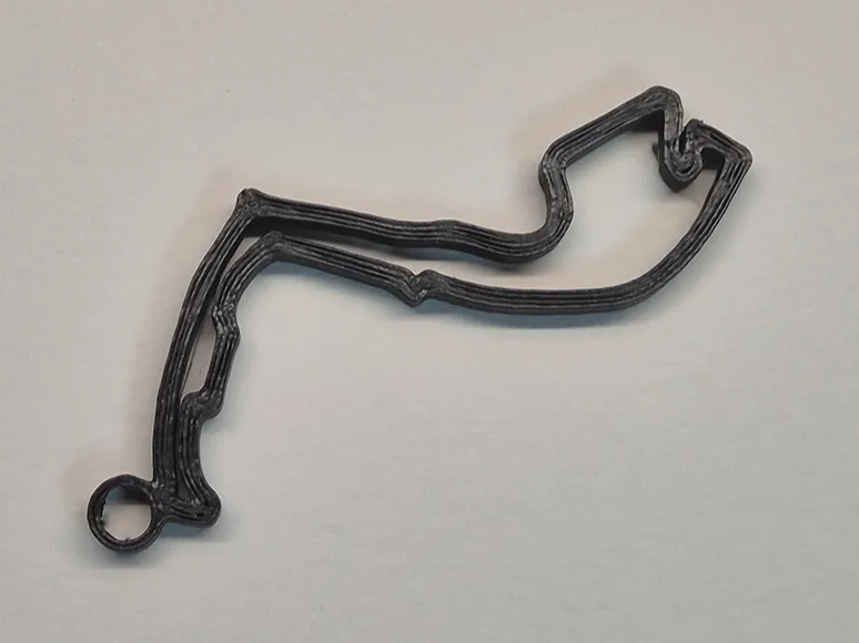 Monaco Circuit Keychain Formula One