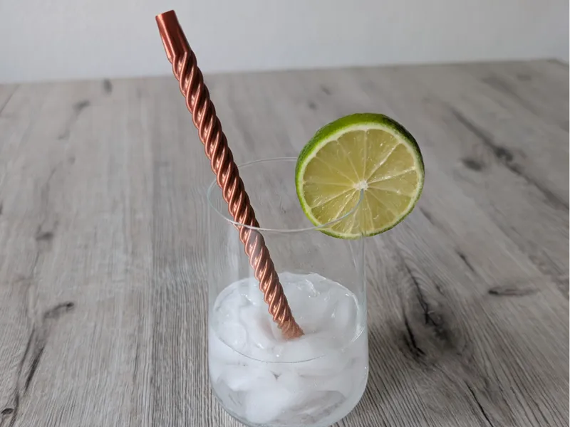 gedrehter Trinkhalm Cocktail Strohhalm Spirale 
