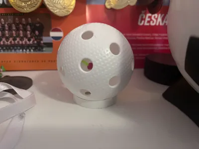 Floorball ball holder