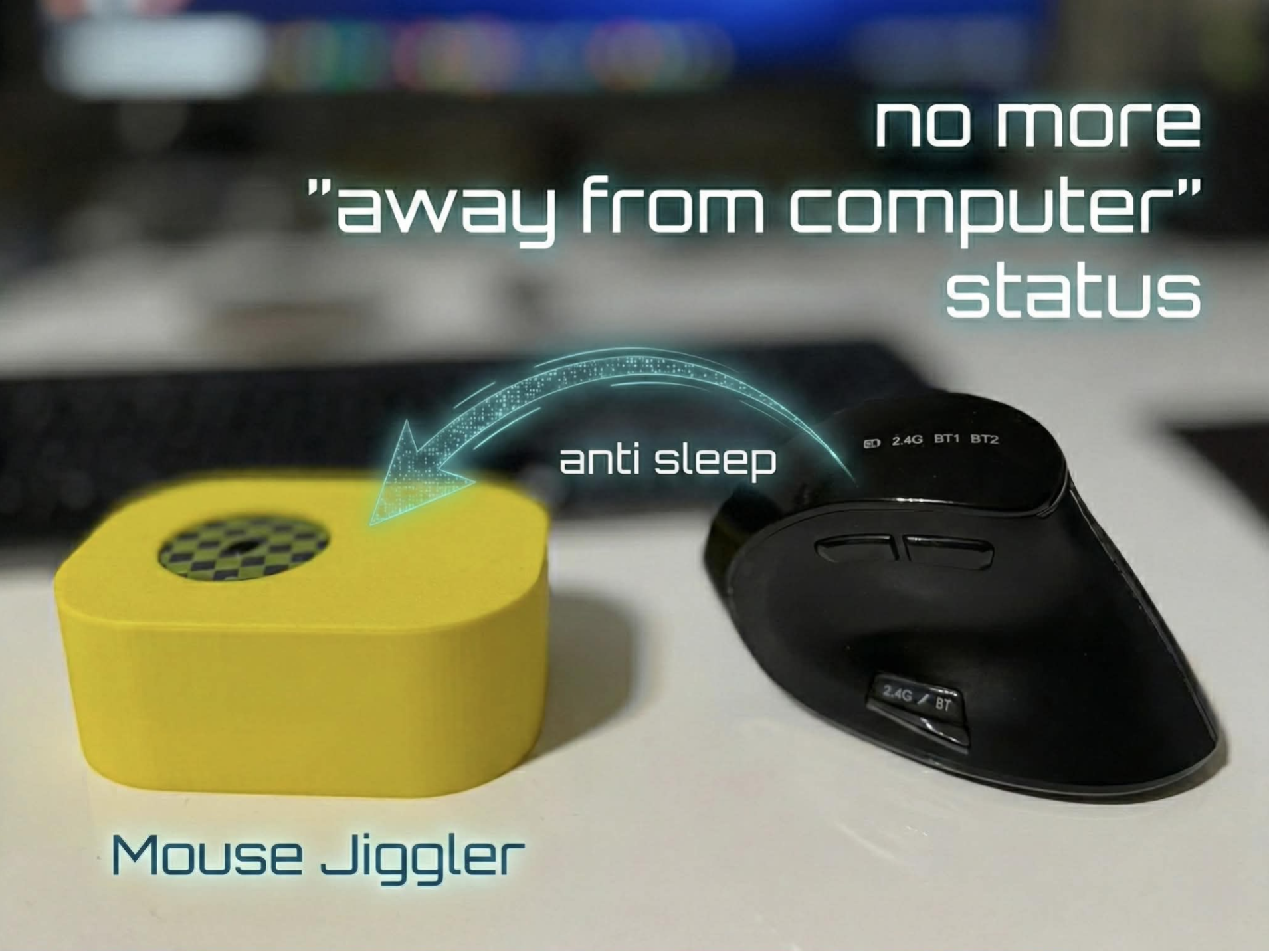 Mouse Mover Jiggler - Keep awake Anti-sleep NO AFC