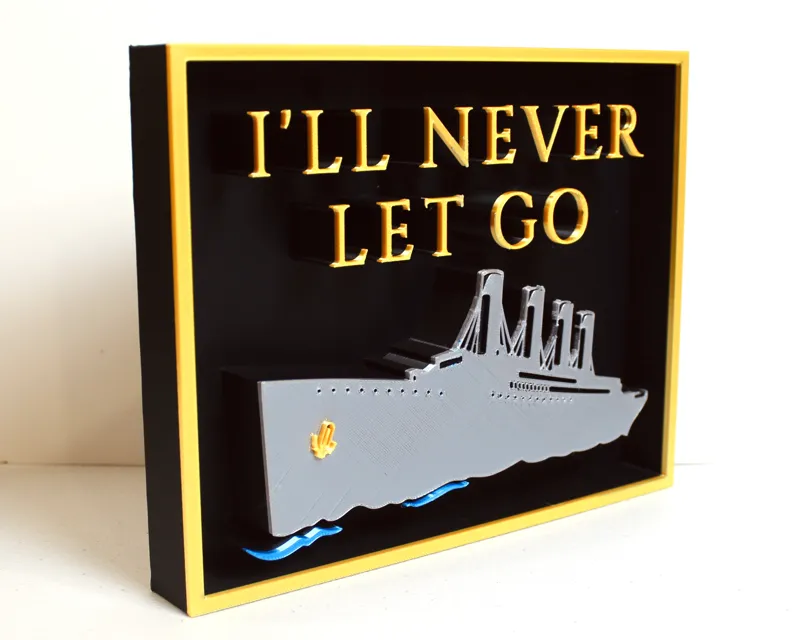 Titanic I'll Never Let Go Shadow Box