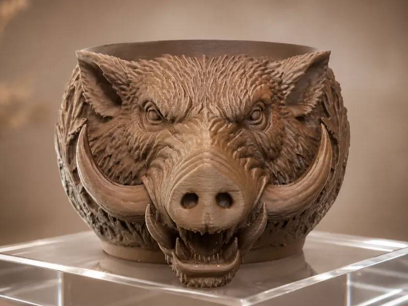Vaso Cinghiale arrabbiato