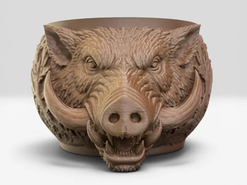 Vaso Cinghiale arrabbiato