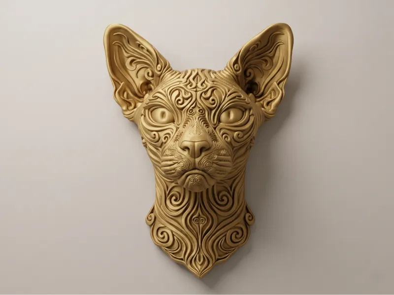 Gato esfinge - Arte de pared