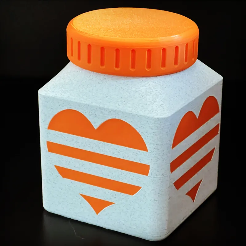 Heart Bottle for pens and other things
