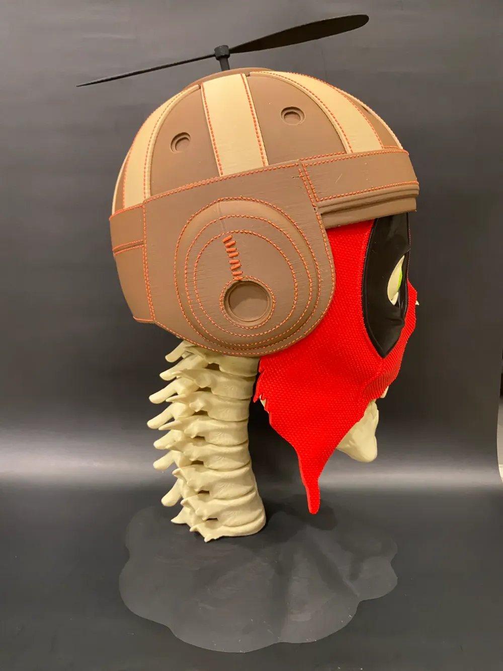 Spine Helmet Stand - Free 3D Print Model - MakerWorld