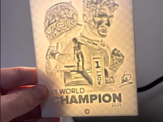 Lando Norris 2025 world champion poster V1