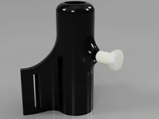 Golf bag strap umbrella holder