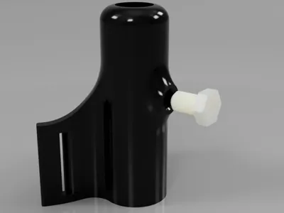 Golf bag strap umbrella holder