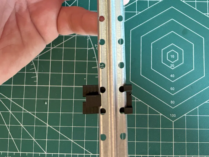 Plaster strip fastening system
