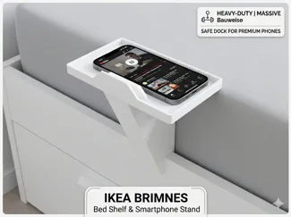 Bed Shelf & Smartphone Stand 22mm frame 