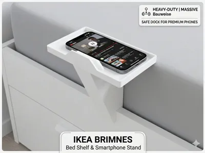 Bed Shelf & Smartphone Stand 22mm frame 