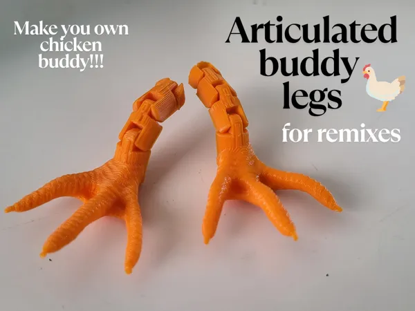 Pattes de poulet articulées pour figurines à remixer