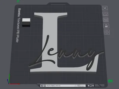 Lenny Door Sign