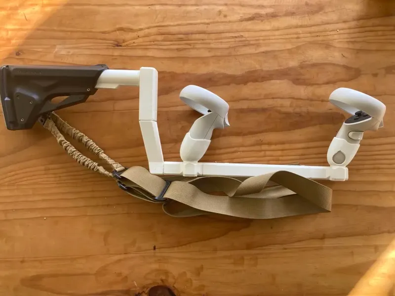 Simple VR gunstock for Meta Quest 2/3