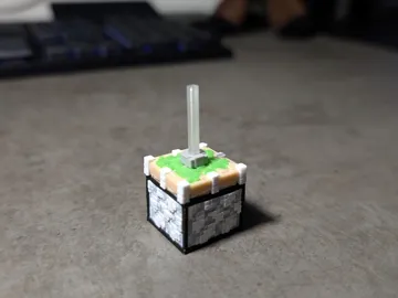 Accesorio para impresora 3D: Minecraft End Rod (For Sticky Piston) — vista de referencia 3
