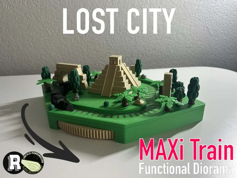 MAXi Train - Functional Lost City Diorama