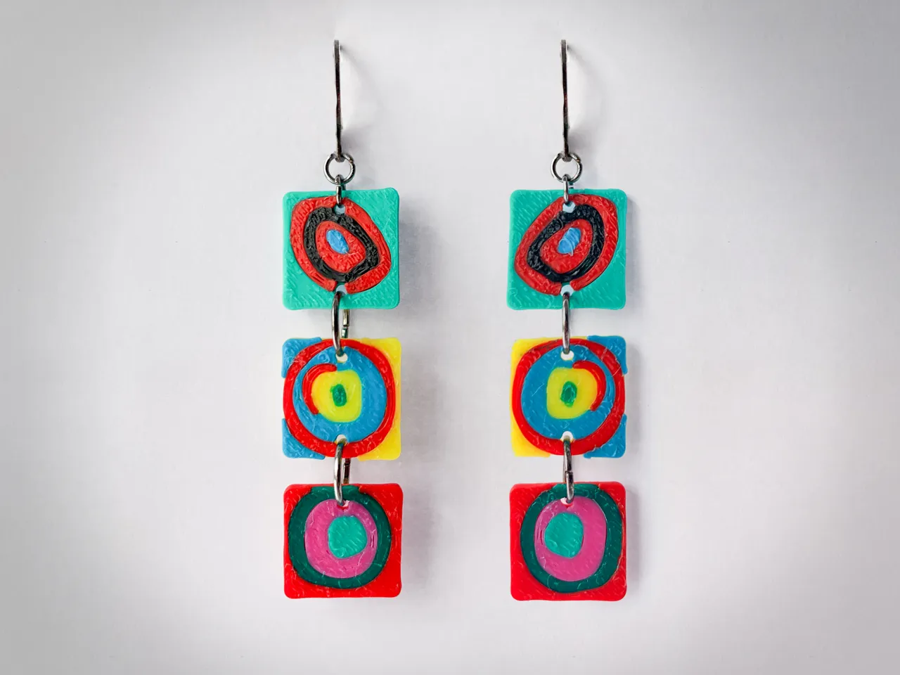 Color Study of Kandinsky earrings view 4