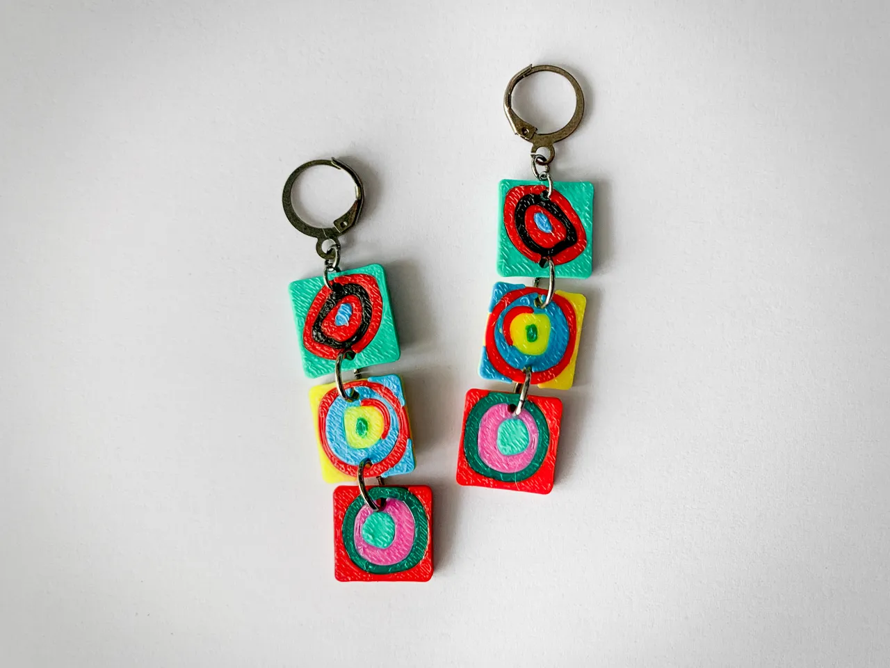 Color Study of Kandinsky earrings view 3