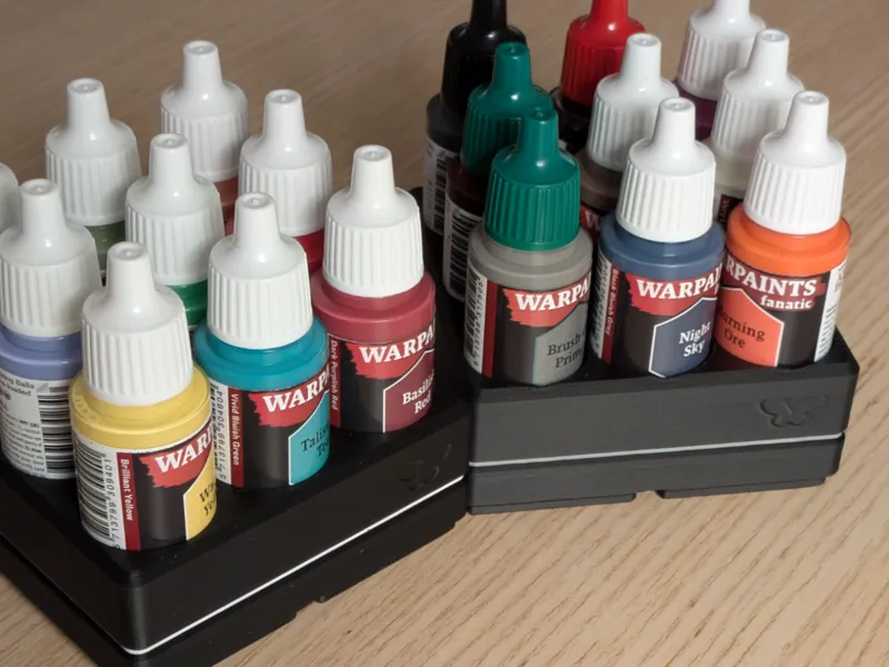Gridfinity Paint bottle holder for Vallejo 17ml
