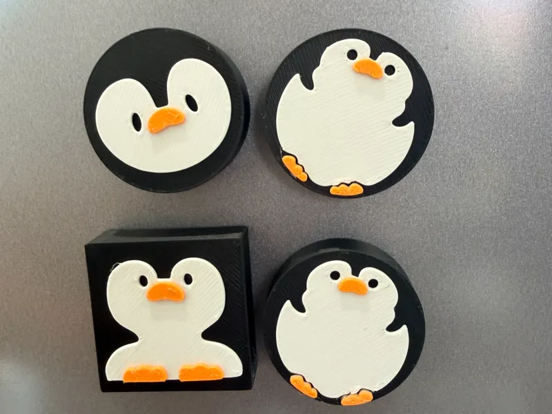 Penguin Spinning Refrigerator Magnet