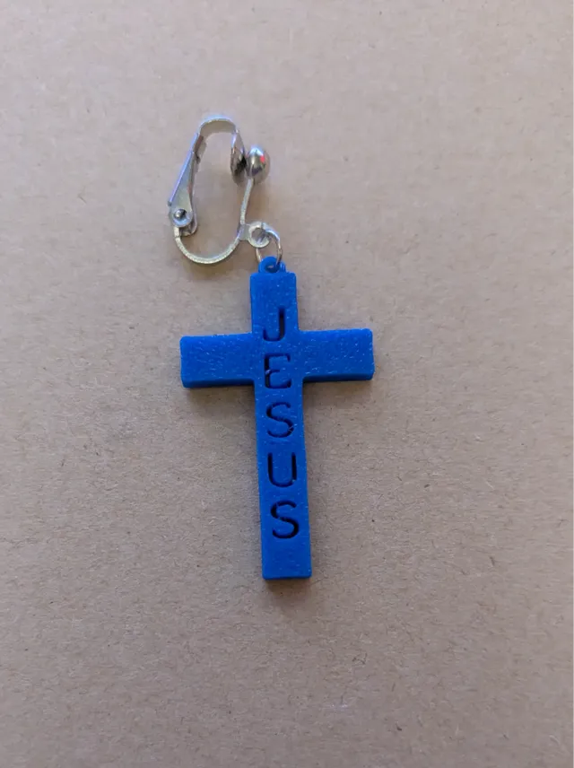Jesus Cross Earrings