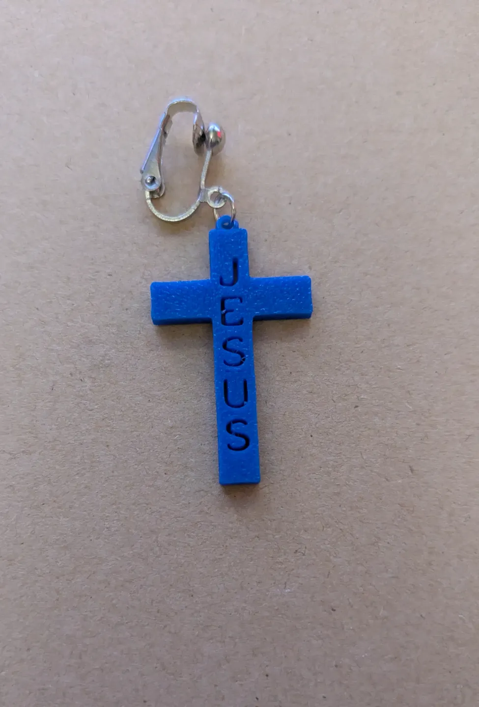 Jesus Cross Earrings view 3