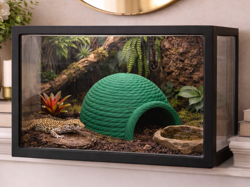 Rope Coil Hide – Reptile & Invertebrate Enclosure