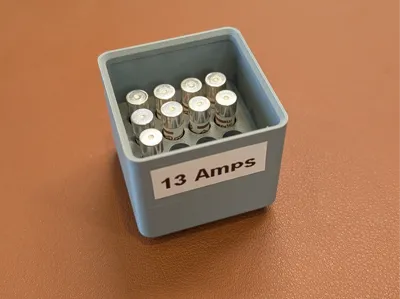 Gridfinity 1x1 Stackable UK Plug Fuse Holder