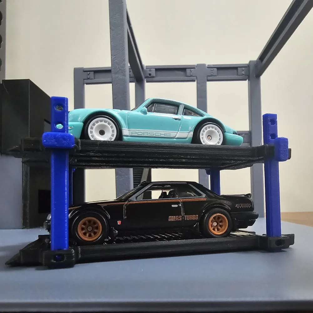 Hot Wheels two car hoist (adjustable) by CJPRINTS MakerWorld: Download ...