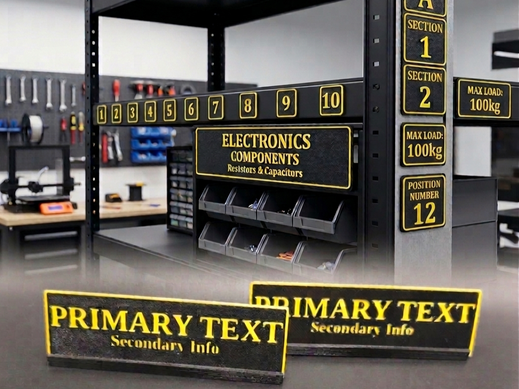 Universal Parametric Nameplate & Sign System