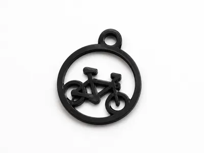 keychain with a bicycle