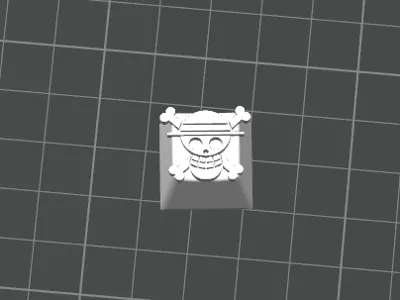 One Piece straw hat key cap