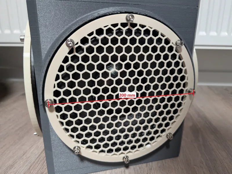 Lautsprecher Schutzgitter (M5 / 200mm / 18mm Tief)
