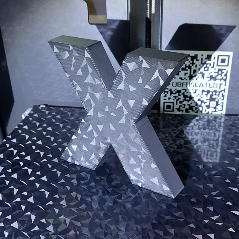 XBOX a box made of the letter X using vasemode