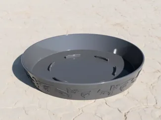 Pot tray with Dong Son pattern