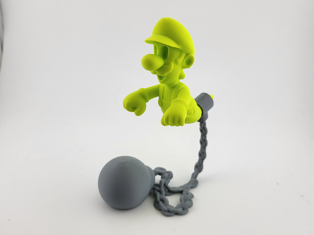 Ghost Luigi Mansion Chain Figure – Floating Spirit