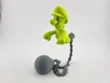 Фигурка Luigi Mansion Ghost с ефект на плаване и верига