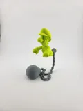 Фигурка Luigi Mansion Ghost с ефект на плаване и верига