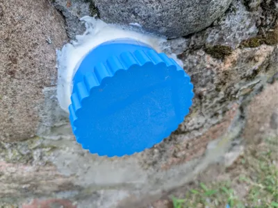 Outdoor Electrical Outlet Cover with Screw-on Cap