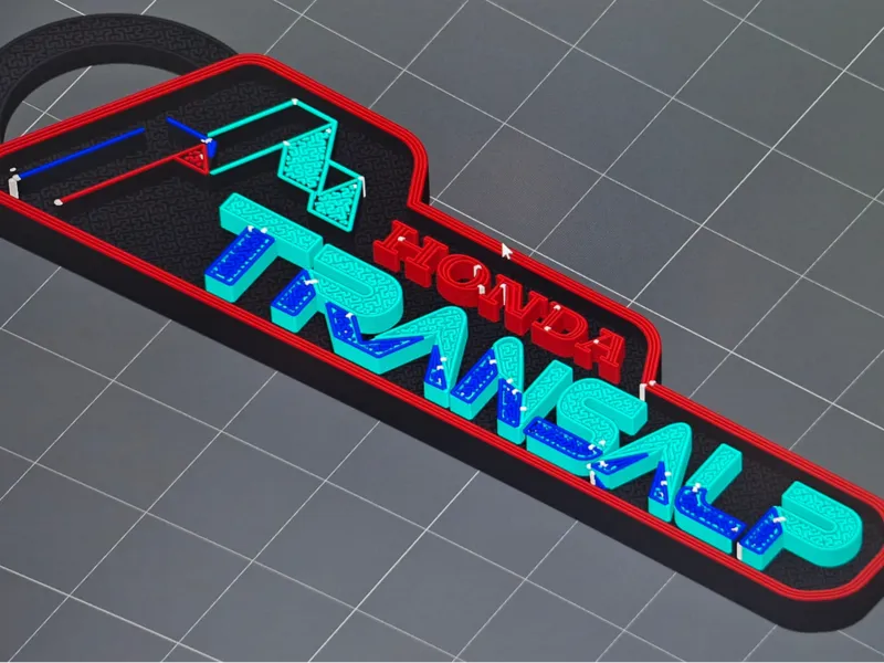 Transalp Keychain Colour for AMS A1 Mini
