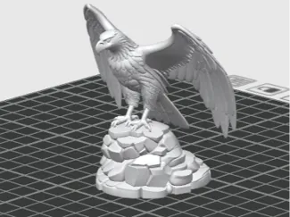 Eagle on the rocks