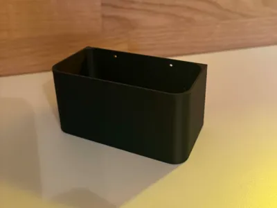 Simple small storage box wall mount
