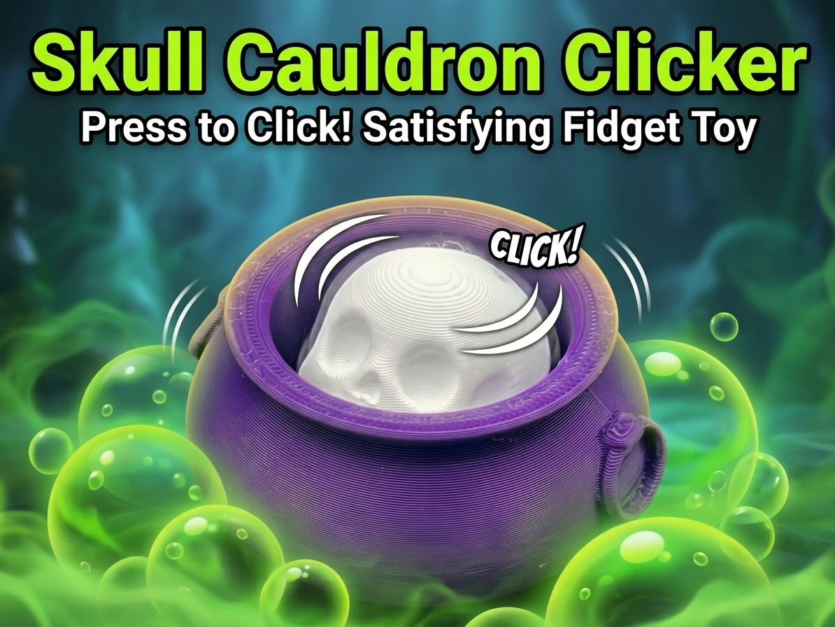 SKULL FIDGET CLICKER